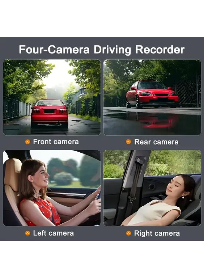 Oyaaqii 4 Cameras HD 360 Degree Car Dash Cam With 32G Card Night Vision Motion Detection - Image 4